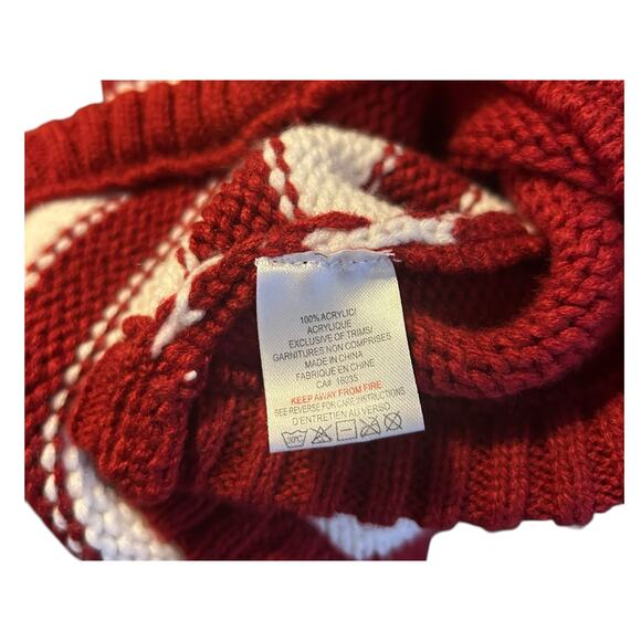 Barkley & Finn Christmas Dog Sweater Sz Lg Santa Red White - Picture 5 of 6